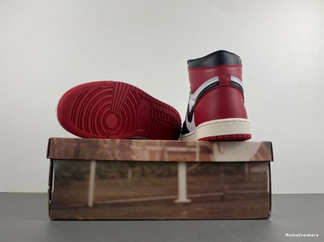 MaikeSneakers High Jordan Black 1 Toe Air Reimagined OG DZ5485-106 0708